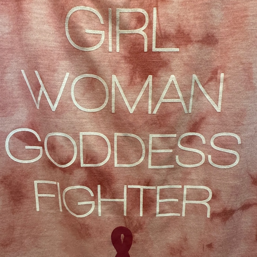 Cancer Survivor Summer T Shirt - Girl Woman Goddess Fighter Large Size